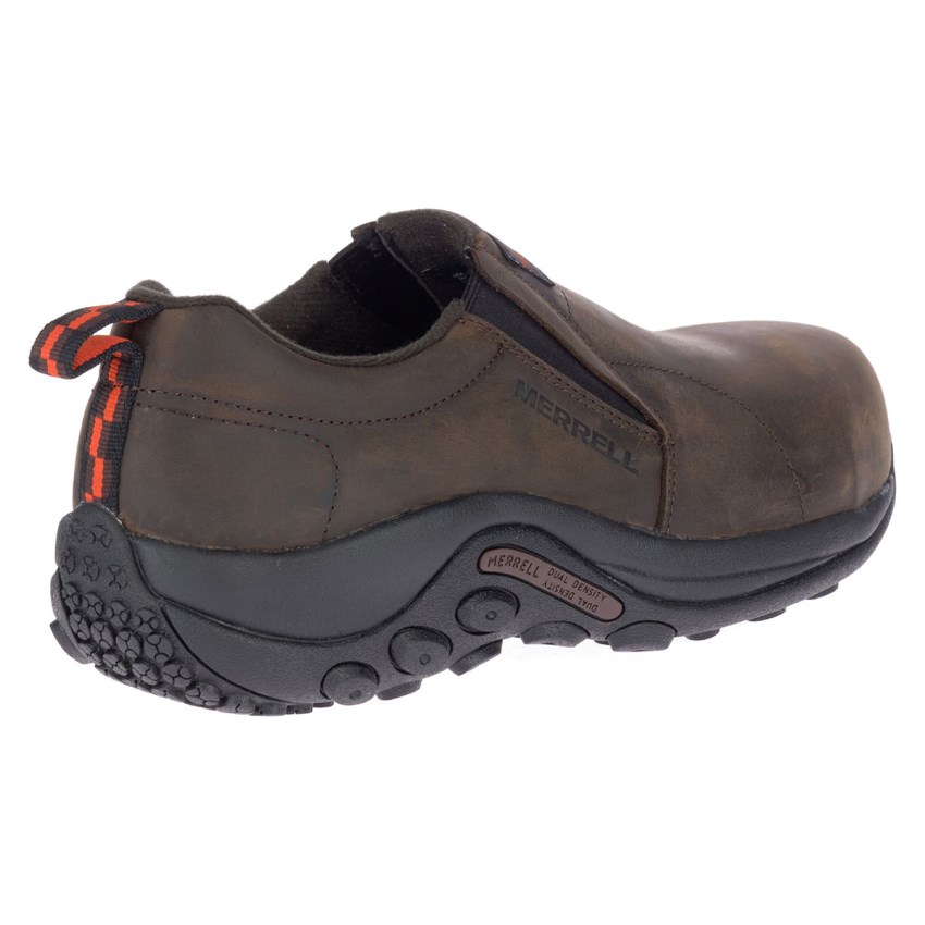 Chaussure de Securite Merrell Jungle Moc Leather Comp Toe Chocolat Homme | D.P.UWRM